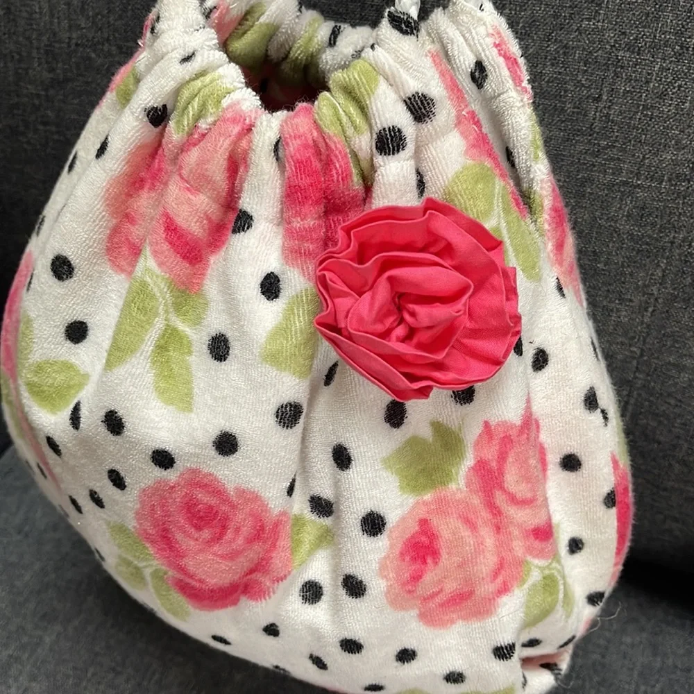 Janie and Jack Terry Tote Bag in Rosette Parisian Rose